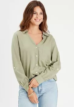 Блузка на пуговицах LANGARM Cache Cache, хаки