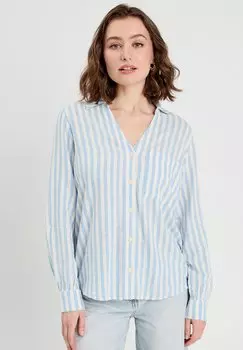 Блузка на пуговицах LANGARM Cache Cache, синий