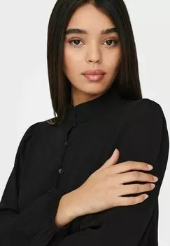 Блузка на пуговицах LANGARM JDY, черный