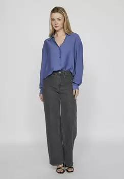Блузка на пуговицах LANGARM VILA, серый