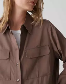 Блузка на пуговицах LANGARMBLUSE FLARA Opus, коричневый