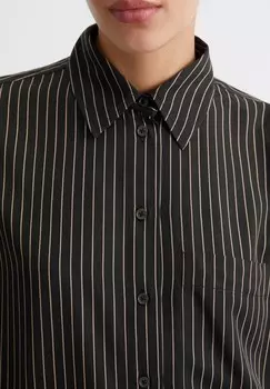 Блузка на пуговицах LANGE REGULAR AUS Marc O'Polo, черный