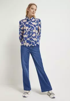 Блузка на пуговицах LANIUS, синий