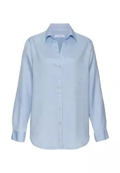 Блузка на пуговицах LASCANA, синий