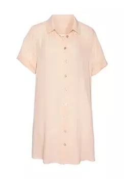 Блузка на пуговицах LASCANA, светло-розовый