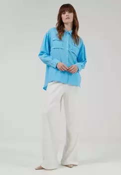 Блузка на пуговицах Leem, синий