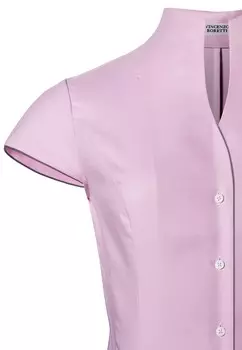 Блузка на пуговицах LEICHT TAILLIERT SOFT KELCHKRAGEN KURZARM Vincenzo Boretti, светло-розовый