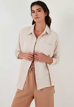 Блузка на пуговицах LELA, камень