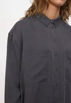 Блузка на пуговицах LEONORA esm studios, темно-серый