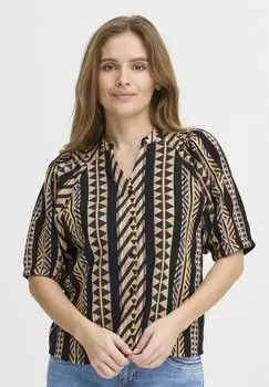 Блузка на пуговицах LEZIA PULZ, черный