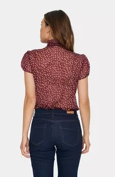 Блузка на пуговицах LILJA CRINKLE Saint Tropez, Бордо