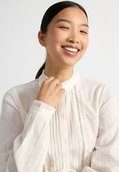 Блузка на пуговицах Lindex, белый