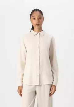 Блузка на пуговицах LINNO ICHI, бежевый