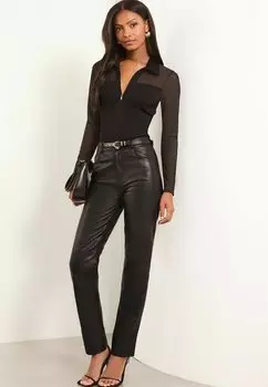 Блузка на пуговицах Lipsy, черный