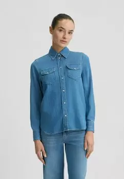Блузка на пуговицах LIU JO, цвет Blue Denim