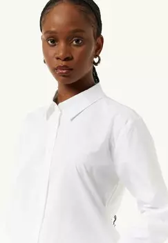 Блузка на пуговицах LOCKER GESCHNITTENE MIT EINGRIFFTASCHEN comma casual identity, белый