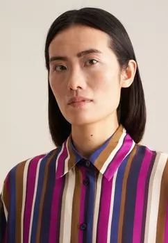 Блузка на пуговицах LONG Seidensticker, синий