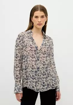 Блузка на пуговицах LONG SLEEVE adL, темно-синий