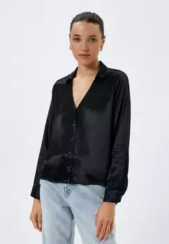 Блузка на пуговицах LONG SLEEVE BUTTONED Koton, черный