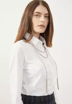 Блузка на пуговицах LONG SLEEVE Just Like You, белый