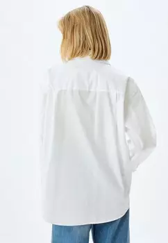 Блузка на пуговицах LONG SLEEVE Koton, белый