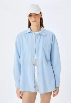 Блузка на пуговицах LONG SLEEVE Koton, синий