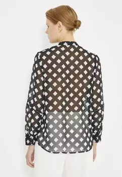 Блузка на пуговицах LONG SLEEVE LADDER STRIP Just Like You, черный