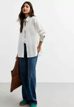 Блузка на пуговицах LONG SLEEVE New Look, белый