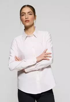 Блузка на пуговицах LONG SLEEVE REGULAR FIT STRIPES OXFORD Polo Club, розовый