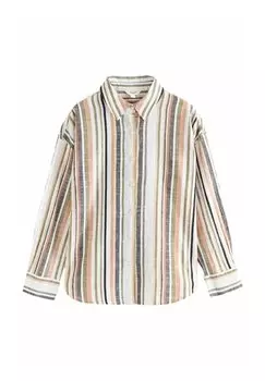 Блузка на пуговицах LONG SLEEVE SHIRT Next, белый