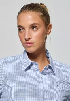 Блузка на пуговицах LONG SLEEVE SLIM FIT Polo Club, синий