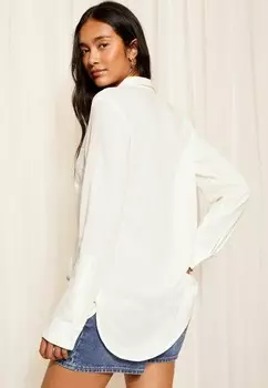 Блузка на пуговицах LONG SLEEVE THROUGHWITH- REGULAR FIT Friends Like These, белый