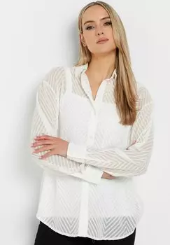 Блузка на пуговицах Long Tall Sally, белый