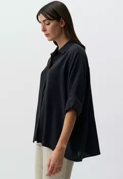 Блузка на пуговицах LOOSE FIT THREE QUARTER SLEEVED SLIT Jimmy Key, черный