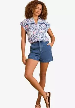 Блузка на пуговицах Love & Roses, синий