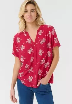 Блузка на пуговицах LUDA BUTTON SHORT SLEEVE Love Copenhagen, красный