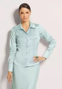 Блузка на пуговицах MADELEINE, бирюзовый