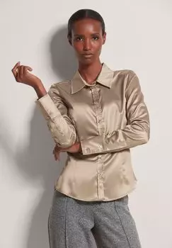 Блузка на пуговицах MADELEINE, серо-коричневый