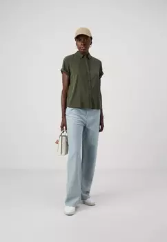 Блузка на пуговицах MAJAN SHIRT Samse Samse, темно-зеленый