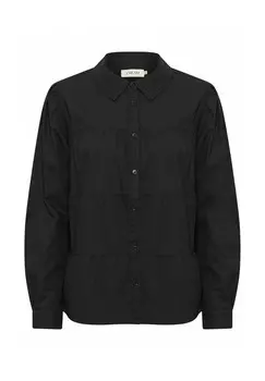 Блузка на пуговицах MALINKA Cream, черный