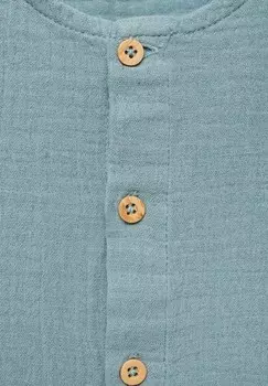 Блузка на пуговицах Mango Kids, темно-синий