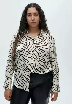 Блузка на пуговицах Mango, молочный