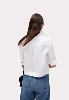 Блузка на пуговицах Marks & Spencer, белый