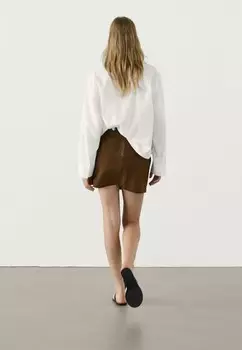 Блузка на пуговицах Massimo Dutti, белый