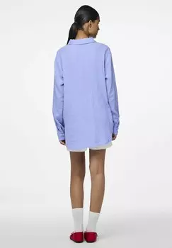 Блузка на пуговицах MASTINA Pieces, светло-голубой