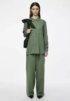 Блузка на пуговицах MASTINA Pieces, зеленый