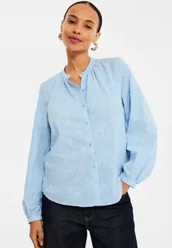 Блузка на пуговицах MED BRODYR Kappahl, светло-голубой