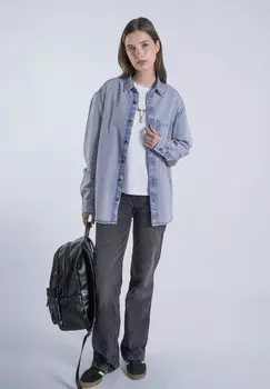 Блузка на пуговицах MI AMOR BACK Mira Paris, светло-голубой деним