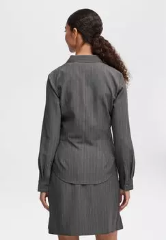 Блузка на пуговицах MIDDE b.young, серый