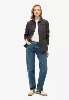 Блузка на пуговицах MILITARY Superdry, антрацит